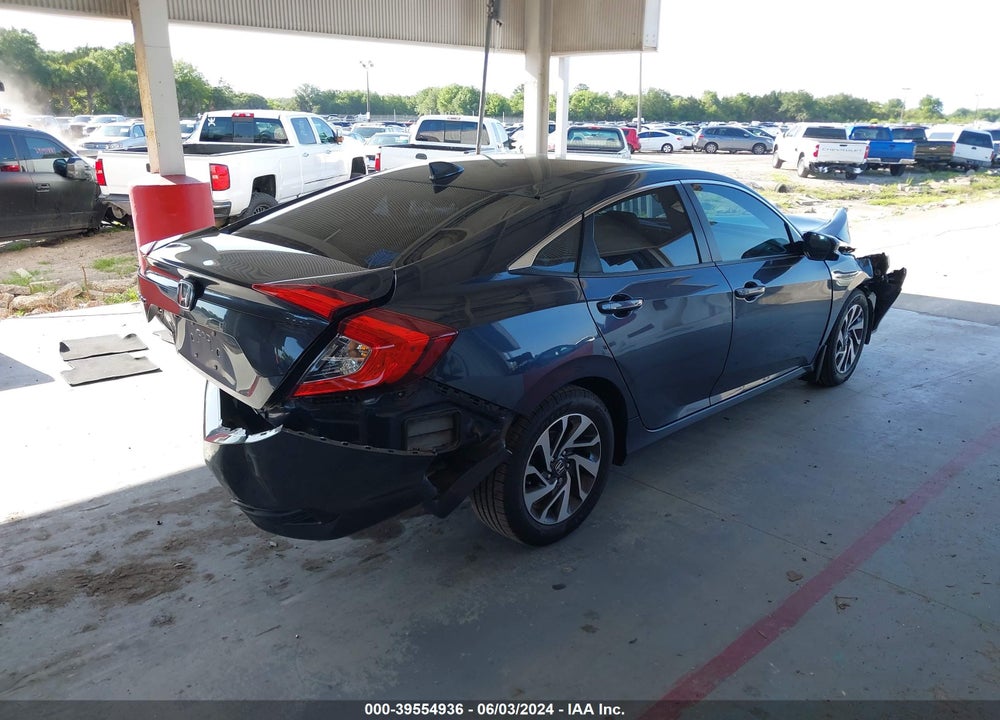 2018 HONDA CIVIC EX VIN: 19XFC2F70JE010800