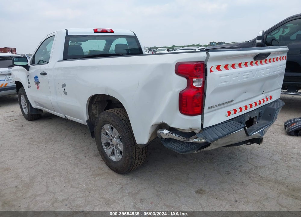 2021 CHEVROLET SILVERADO 1500 2WD REGULAR CAB LONG BED WT VIN: 3GCNWAEF1MG446392