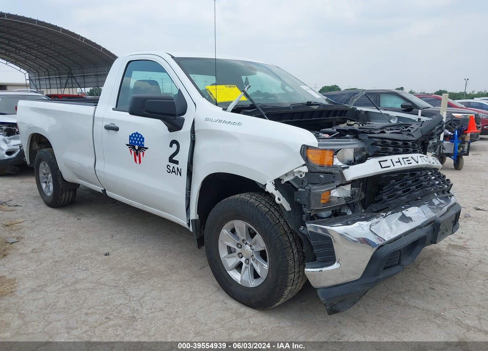 2021 CHEVROLET SILVERADO 1500 2WD REGULAR CAB LONG BED WT VIN: 3GCNWAEF1MG446392