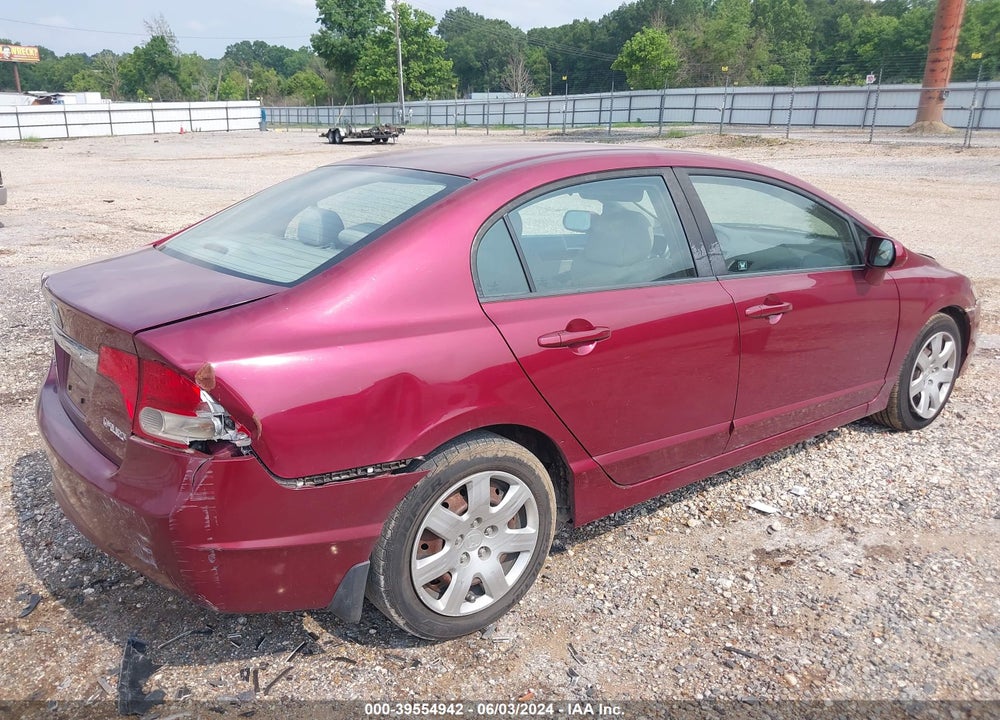 2010 HONDA CIVIC LX VIN: 19XFA1F54AE013097