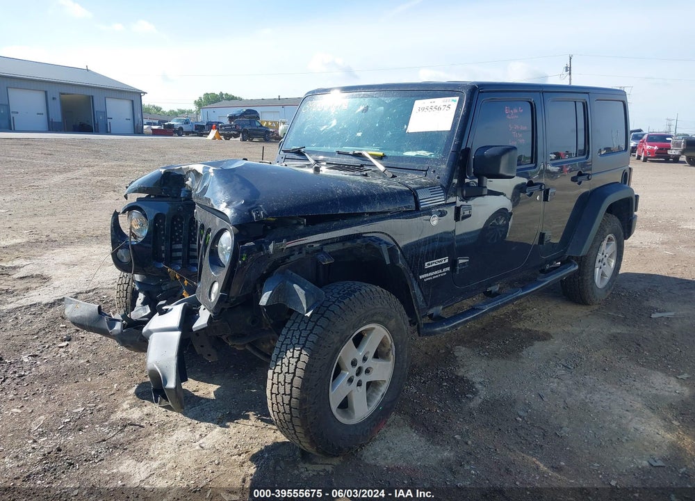 2016 JEEP WRANGLER UNLIMITED SPORT VIN: 1C4BJWDG2GL116809