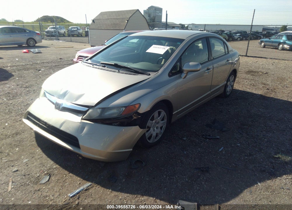 2008 HONDA CIVIC LX VIN: 1HGFA16518L092022