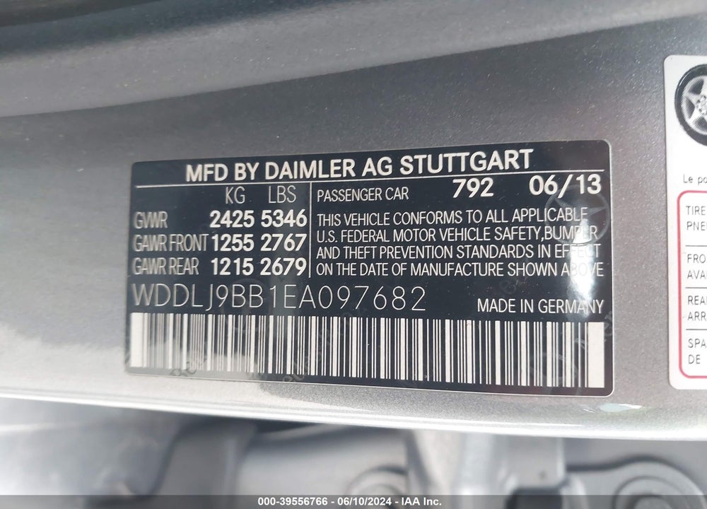 2014 MERCEDES-BENZ CLS 550 4MATIC VIN: WDDLJ9BB1EA097682