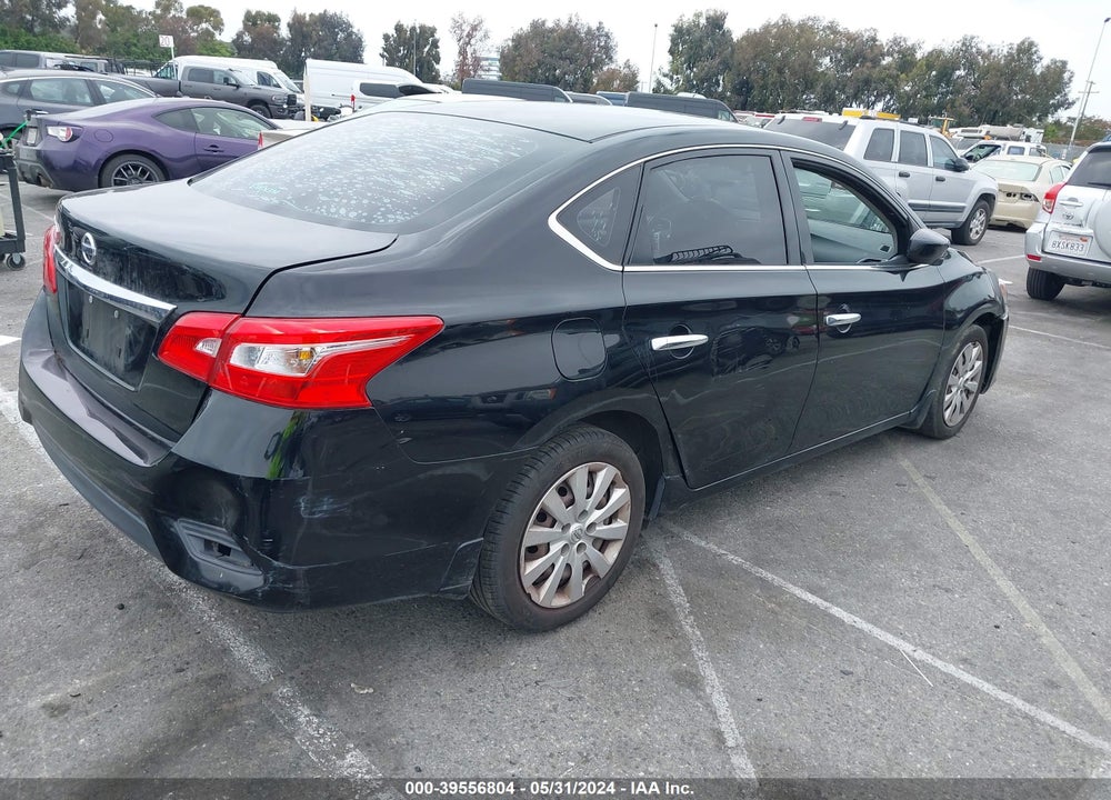2016 NISSAN SENTRA S VIN: 3N1AB7AP1GY253480