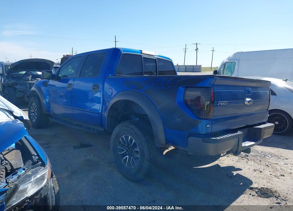 2012 FORD F-150 SVT RAPTOR VIN: 1FTFW1R69CFC66981