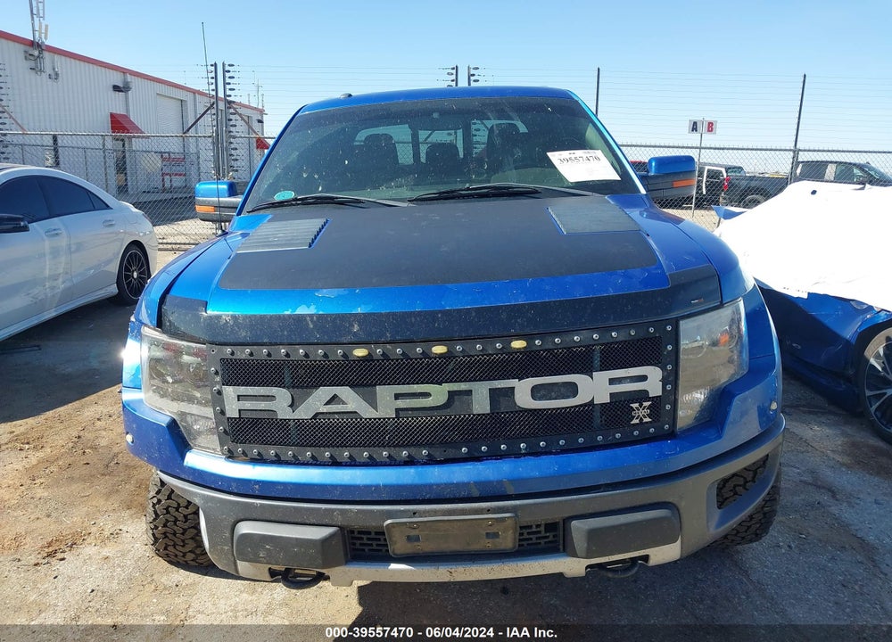 2012 FORD F-150 SVT RAPTOR VIN: 1FTFW1R69CFC66981
