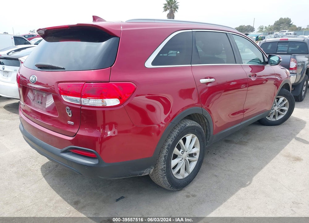 2016 KIA SORENTO 2.4L LX VIN: 5XYPG4A36GG027704