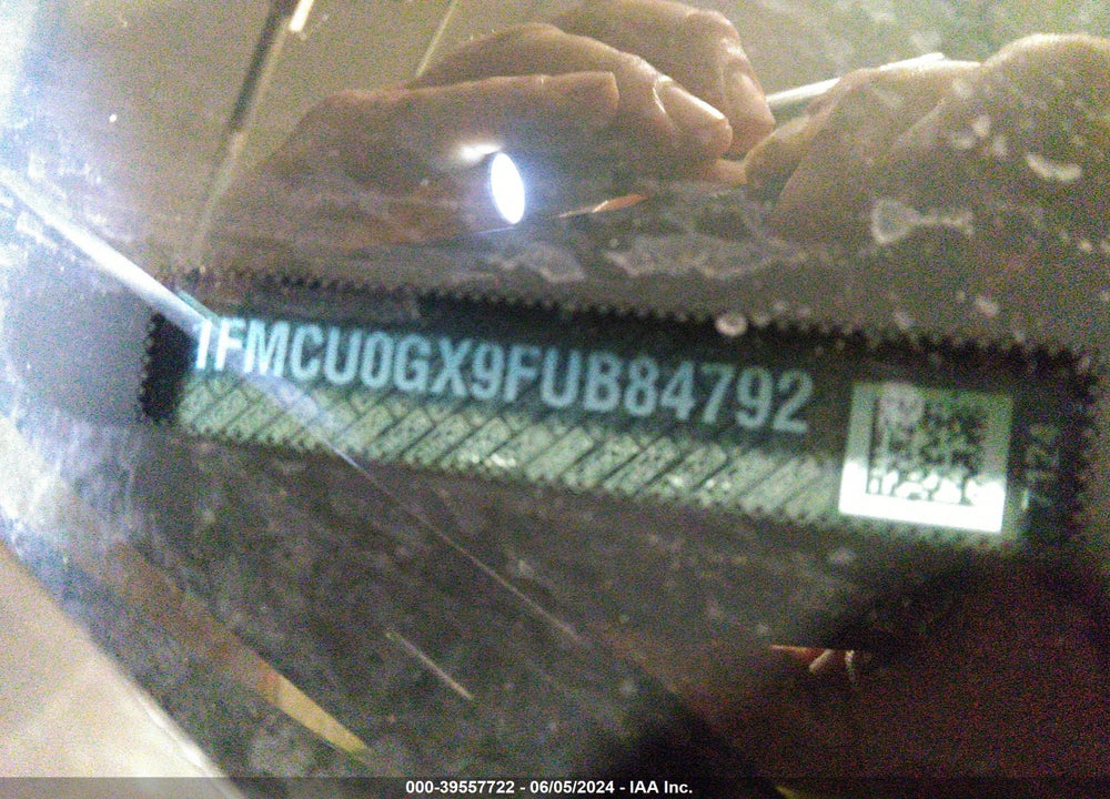 2015 FORD ESCAPE SE VIN: 1FMCU0GX9FUB84792