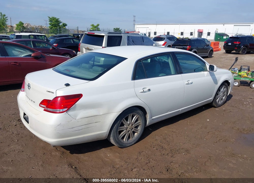2005 TOYOTA AVALON LIMITED VIN: 4T1BK36B45U002522