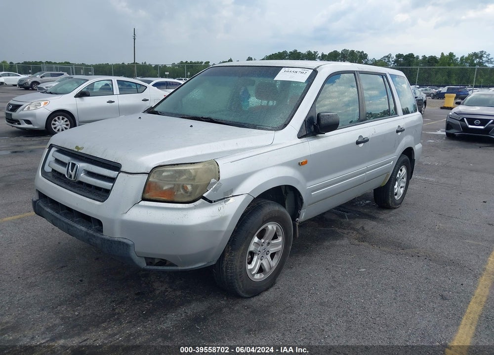2006 HONDA PILOT LX VIN: 5FNYF18176B025492