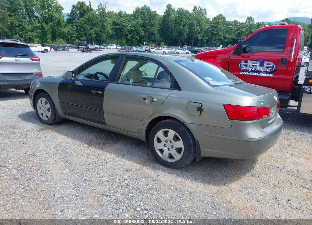2009 HYUNDAI SONATA GLS VIN: 5NPET46C19H484234
