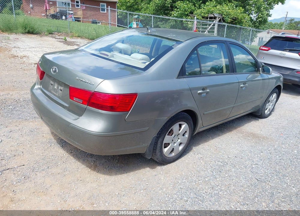 2009 HYUNDAI SONATA GLS VIN: 5NPET46C19H484234
