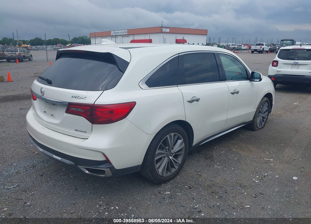 2017 ACURA MDX TECHNOLOGY PACKAGE VIN: 5FRYD4H59HB040037