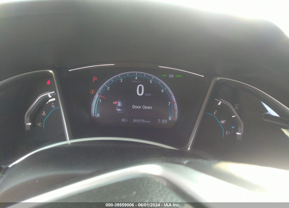 2020 HONDA CIVIC EX VIN: 19XFC1F33LE019856
