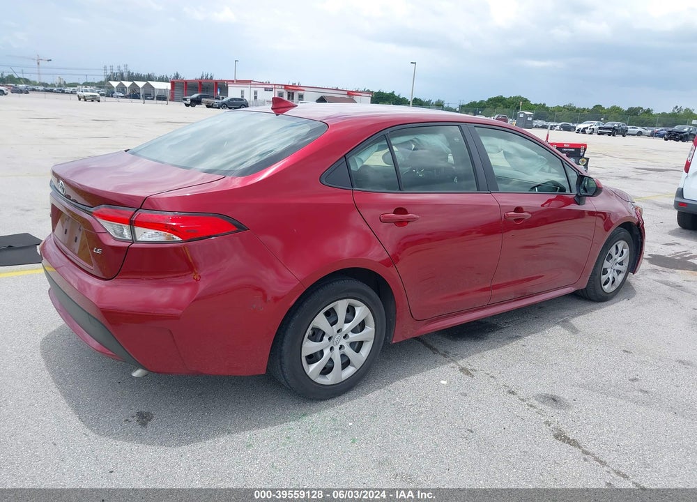 2022 TOYOTA COROLLA LE VIN: JTDEPMAE7NJ222541