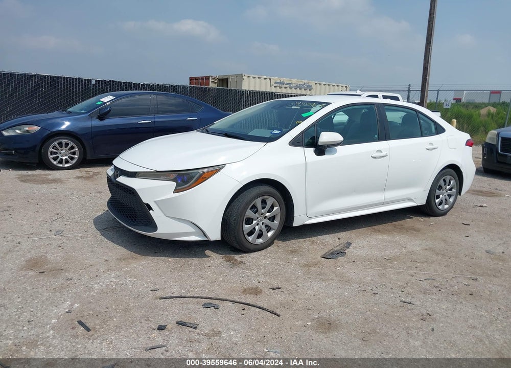 2021 TOYOTA COROLLA LE VIN: 5YFEPMAE9MP186538