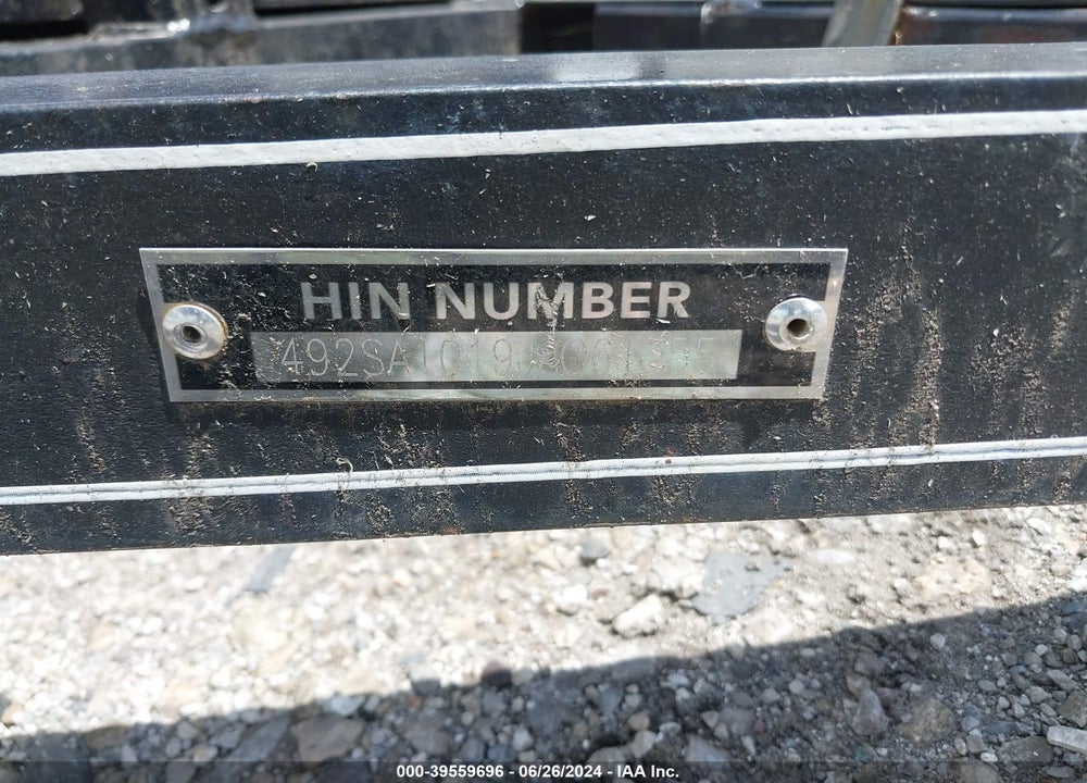 2018 HOMEMADE UTILITY TRAILER VIN: 492SA1019JA061355