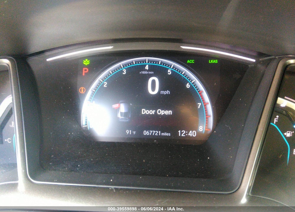 2019 HONDA CIVIC EX VIN: SHHFK7H68KU216400