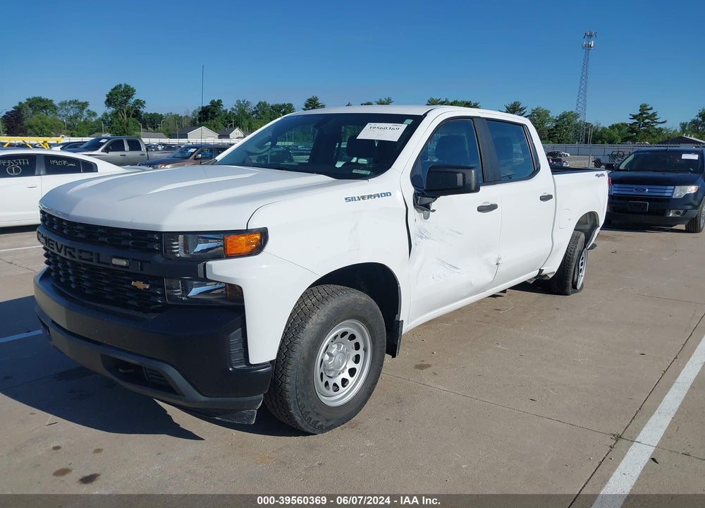 2020 CHEVROLET SILVERADO 1500 4WD SHORT BED WT VIN: 1GCPYAEH8LZ192439