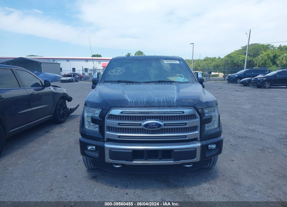 2016 FORD F-150 PLATINUM VIN: 1FTEW1EG5GFB35157