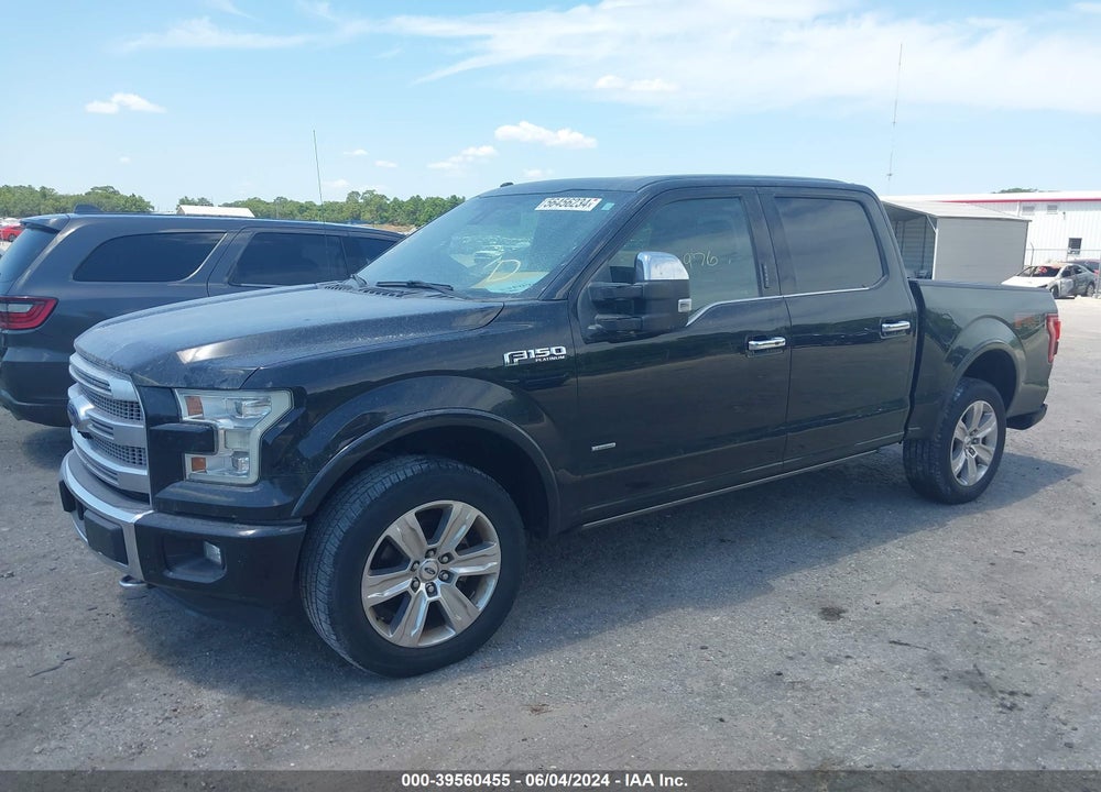 2016 FORD F-150 PLATINUM VIN: 1FTEW1EG5GFB35157