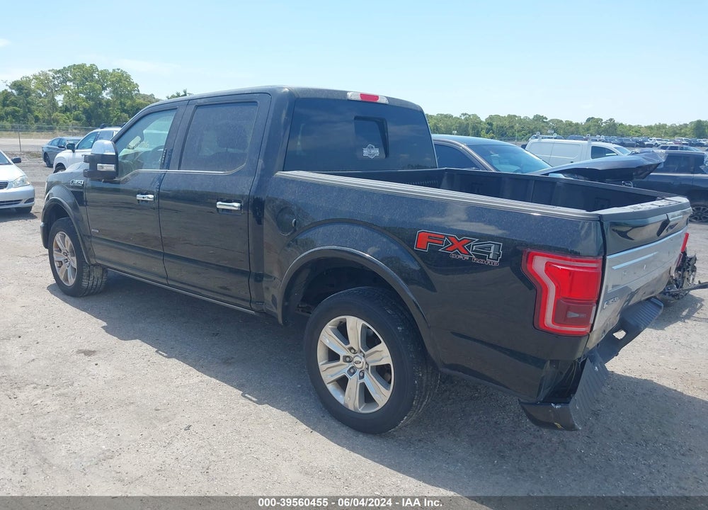2016 FORD F-150 PLATINUM VIN: 1FTEW1EG5GFB35157