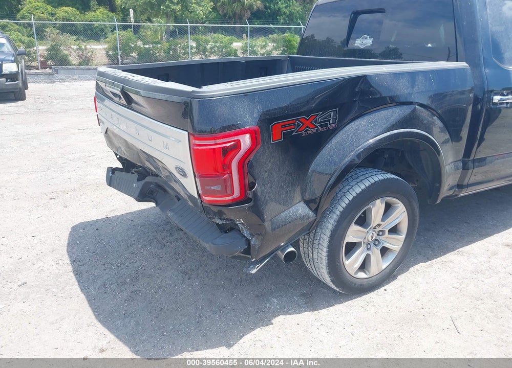 2016 FORD F-150 PLATINUM VIN: 1FTEW1EG5GFB35157