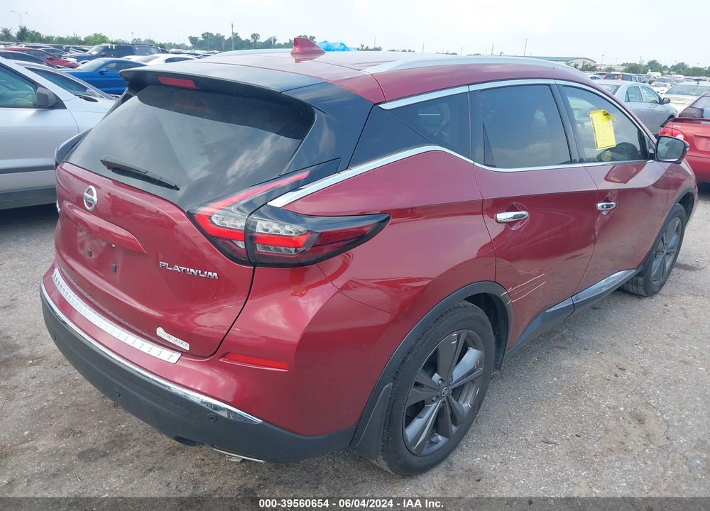 2020 NISSAN MURANO PLATINUM FWD VIN: 5N1AZ2DJXLN171978