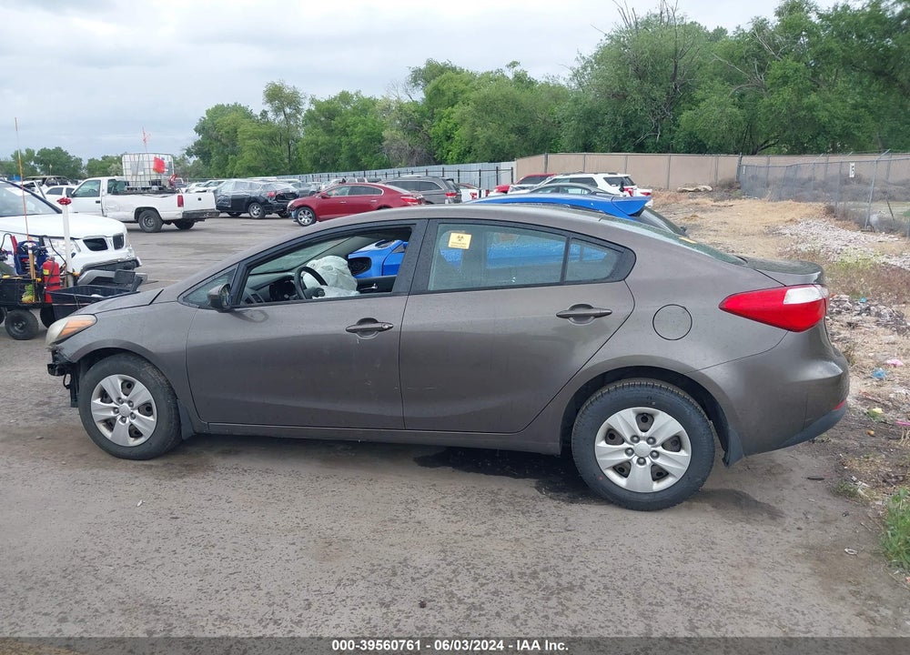 2014 KIA FORTE LX VIN: KNAFK4A68E5072067