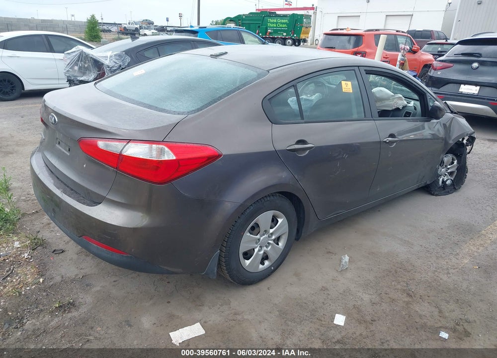 2014 KIA FORTE LX VIN: KNAFK4A68E5072067
