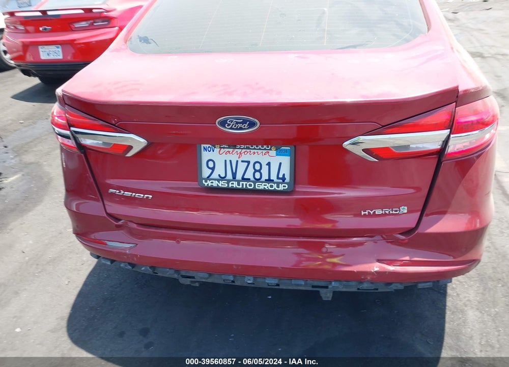 2019 FORD FUSION HYBRID SE VIN: 3FA6P0LU0KR220588