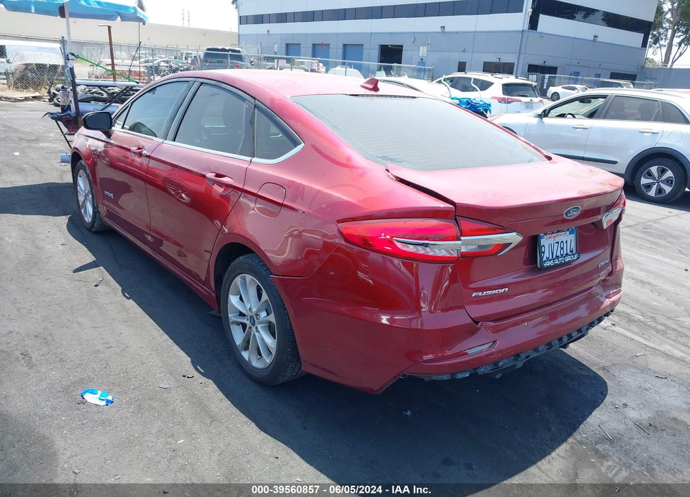 2019 FORD FUSION HYBRID SE VIN: 3FA6P0LU0KR220588