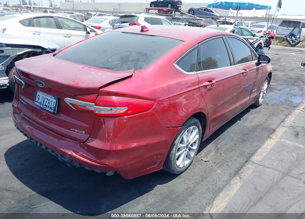 2019 FORD FUSION HYBRID SE VIN: 3FA6P0LU0KR220588