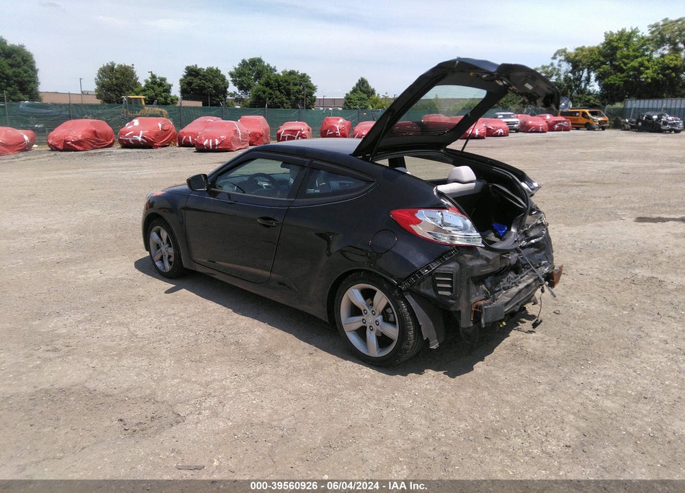 2012 HYUNDAI VELOSTER BASE W/GRAY VIN: KMHTC6AD7CU020246