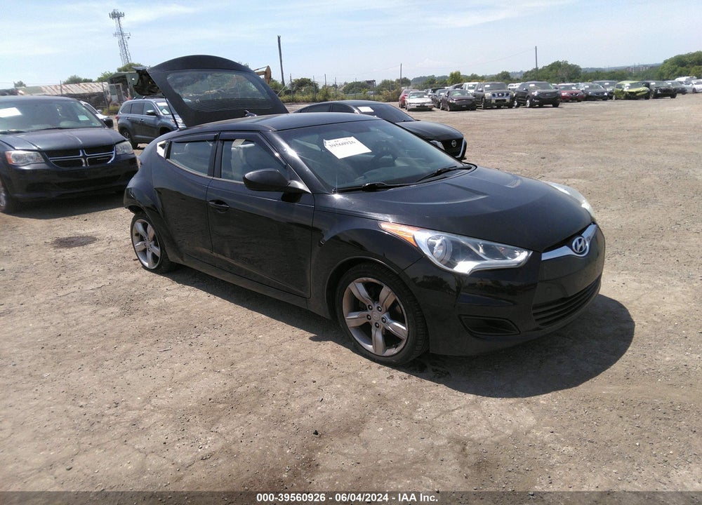 2012 HYUNDAI VELOSTER BASE W/GRAY VIN: KMHTC6AD7CU020246