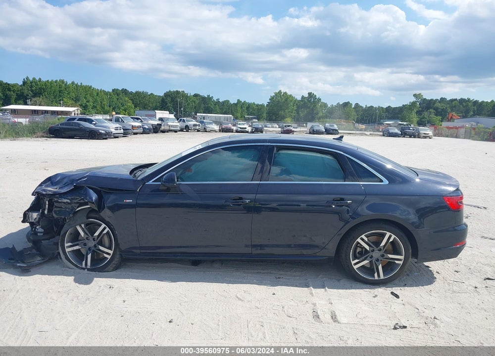 2017 AUDI A4 2.0T PREMIUM VIN: WAUENAF4XHN046809