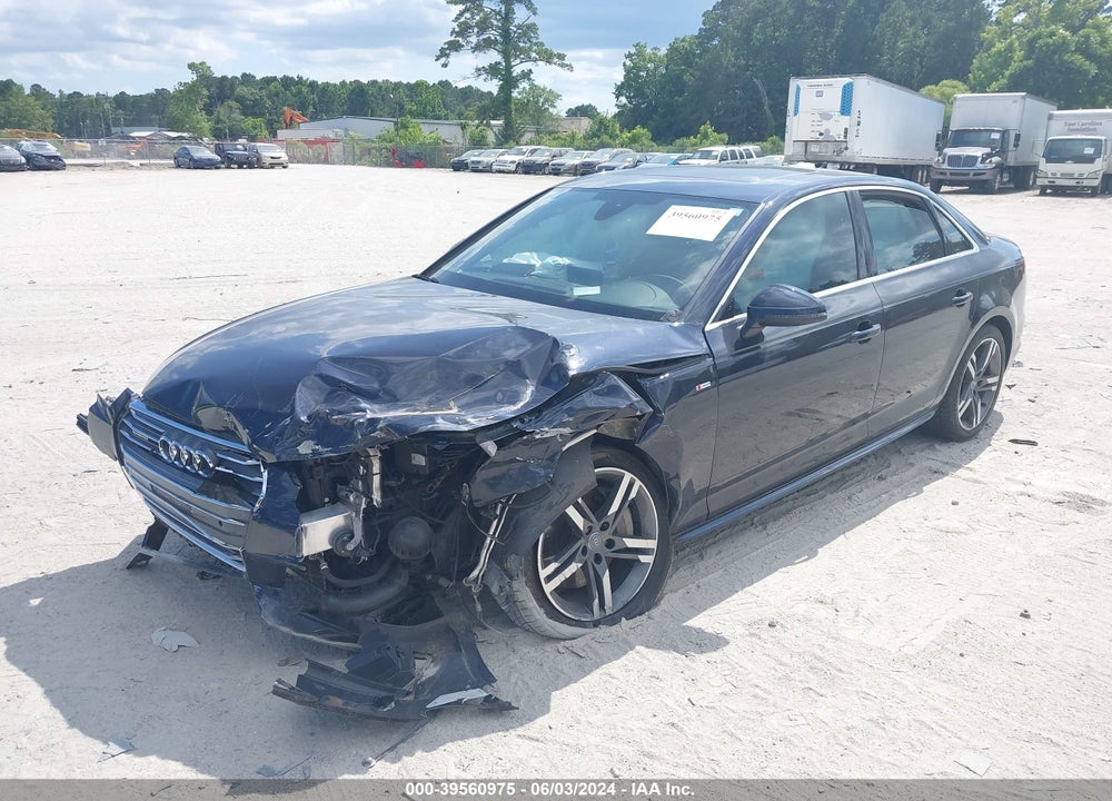 2017 AUDI A4 2.0T PREMIUM VIN: WAUENAF4XHN046809