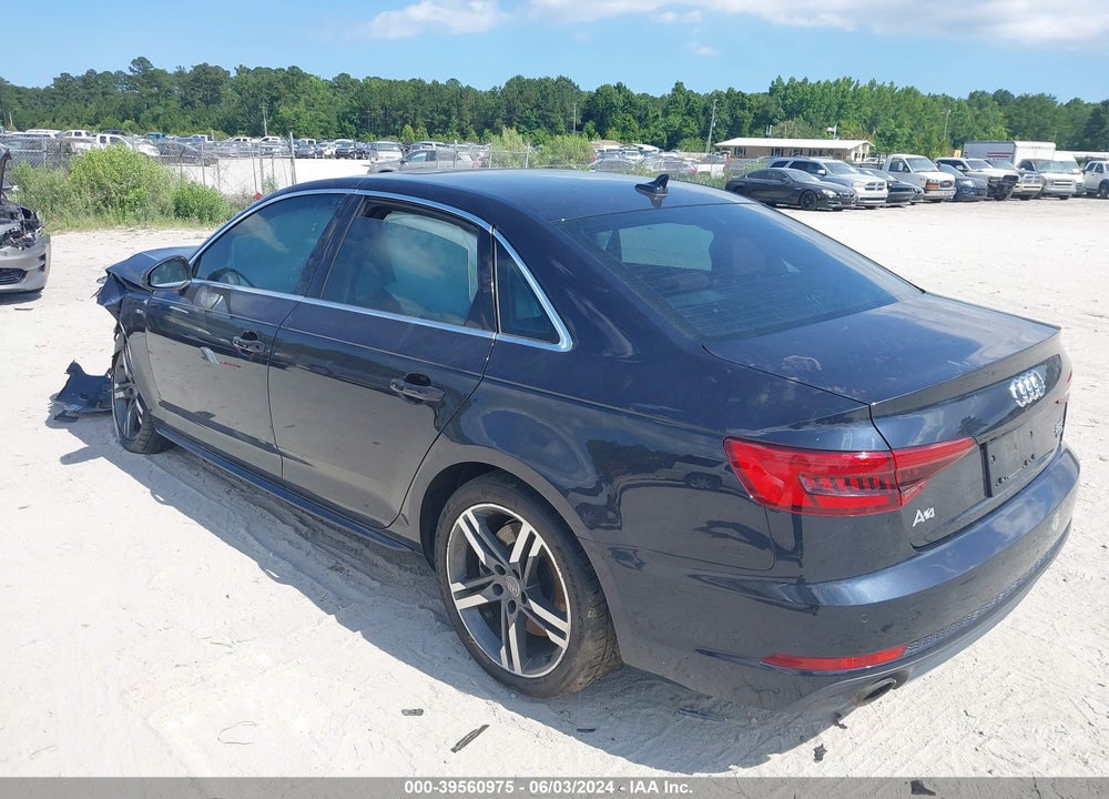 2017 AUDI A4 2.0T PREMIUM VIN: WAUENAF4XHN046809