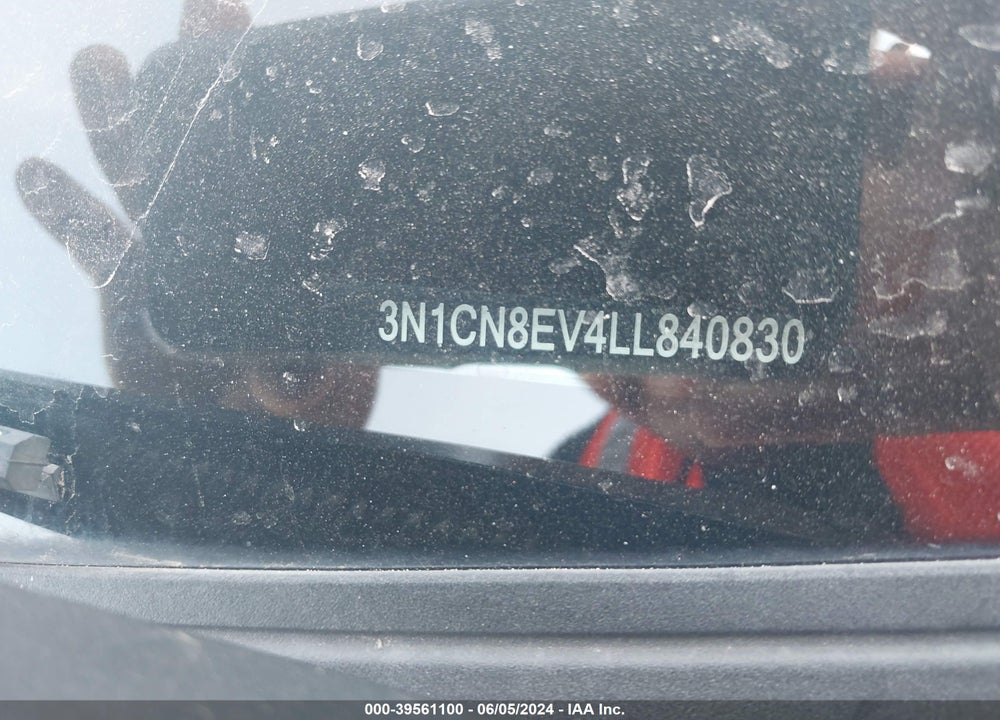 2020 NISSAN VERSA SV XTRONIC CVT VIN: 3N1CN8EV4LL840830
