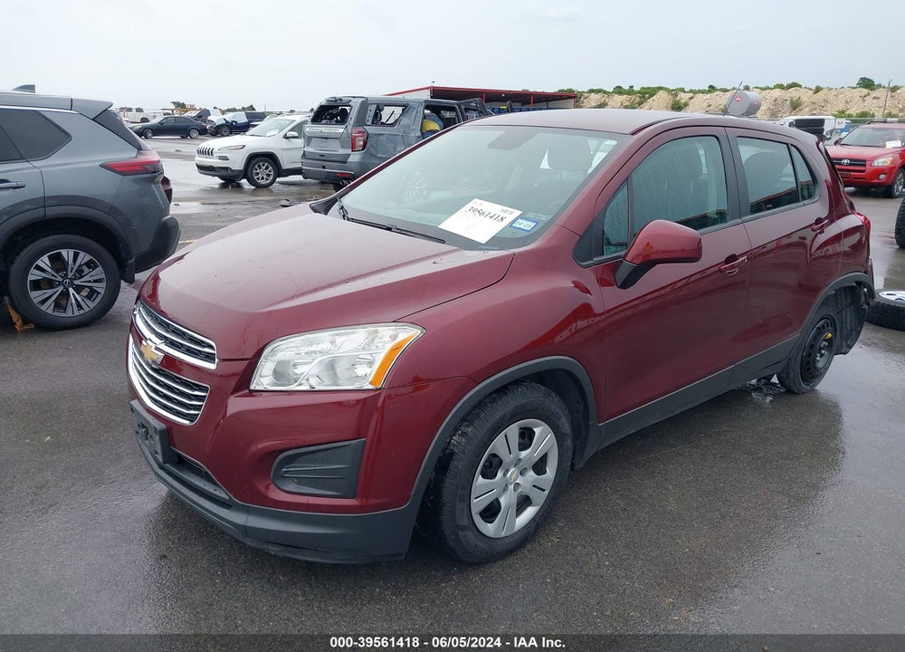 2016 CHEVROLET TRAX 1LS VIN: 3GNCJKSB2GL254396