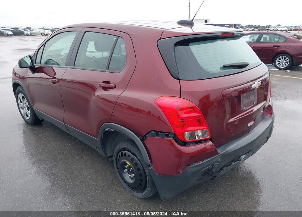 2016 CHEVROLET TRAX 1LS VIN: 3GNCJKSB2GL254396