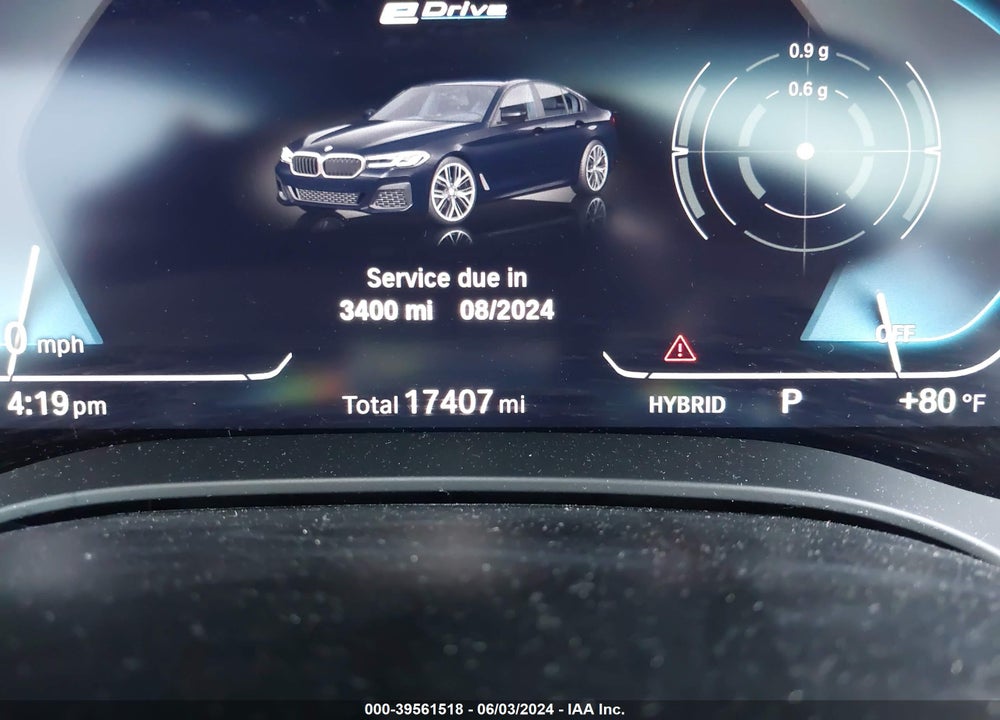 2023 BMW 530E XDRIVE VIN: WBA33AG05PCL28391