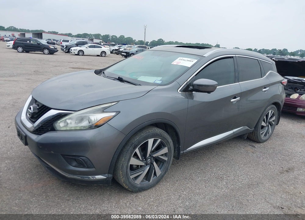 2017 NISSAN MURANO PLATINUM VIN: 5N1AZ2MG1HN112443
