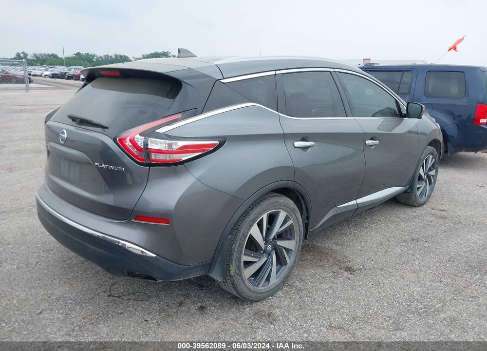 2017 NISSAN MURANO PLATINUM VIN: 5N1AZ2MG1HN112443