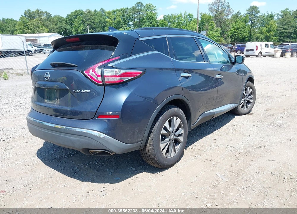 2018 NISSAN MURANO SV VIN: 5N1AZ2MH1JN103014