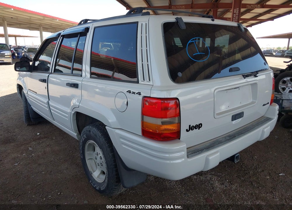 1998 JEEP GRAND CHEROKEE LAREDO VIN: 1J4GZ48Y6WC289859