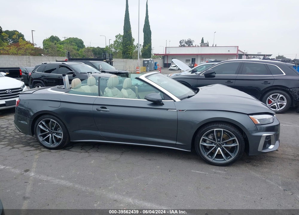 2024 AUDI A5 CABRIOLET PREMIUM PLUS 45 TFSI S LINE QUATTRO S TRONIC VIN: WAU4AGF53RN006155