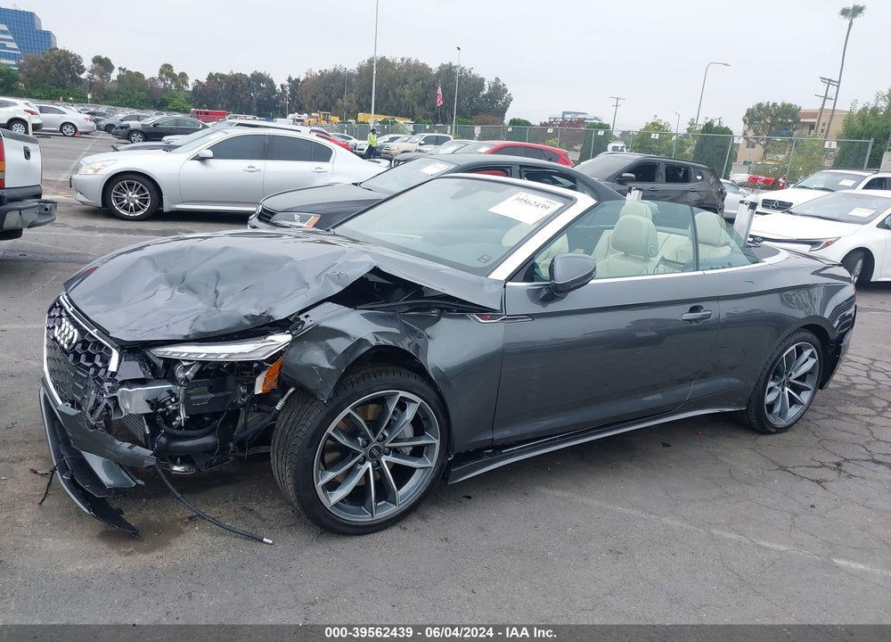 2024 AUDI A5 CABRIOLET PREMIUM PLUS 45 TFSI S LINE QUATTRO S TRONIC VIN: WAU4AGF53RN006155