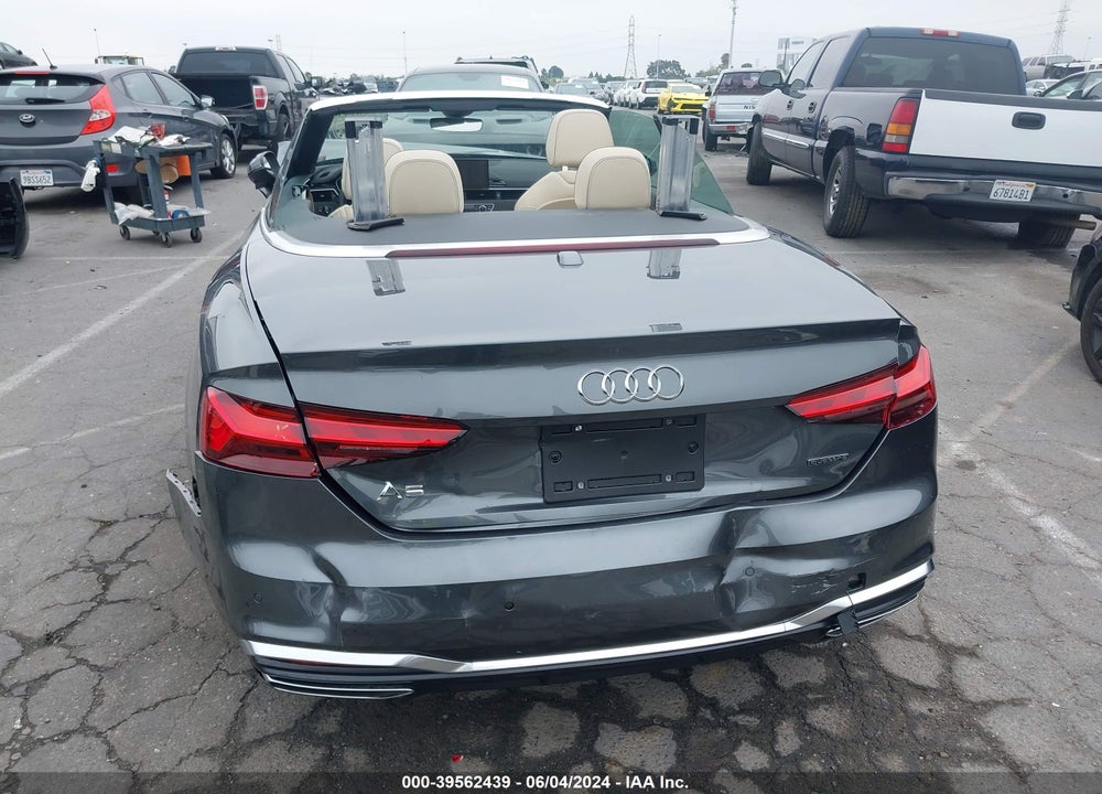 2024 AUDI A5 CABRIOLET PREMIUM PLUS 45 TFSI S LINE QUATTRO S TRONIC VIN: WAU4AGF53RN006155