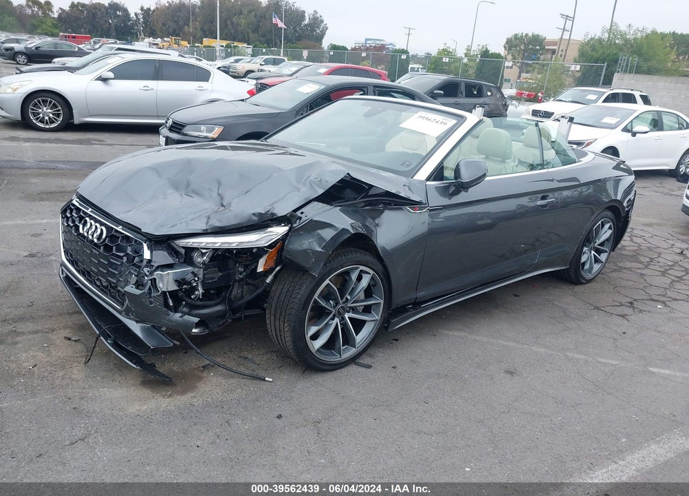 2024 AUDI A5 CABRIOLET PREMIUM PLUS 45 TFSI S LINE QUATTRO S TRONIC VIN: WAU4AGF53RN006155